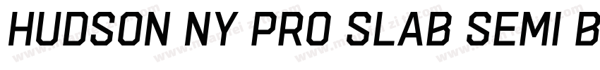 Hudson NY Pro Slab Semi Bold Itl字体转换